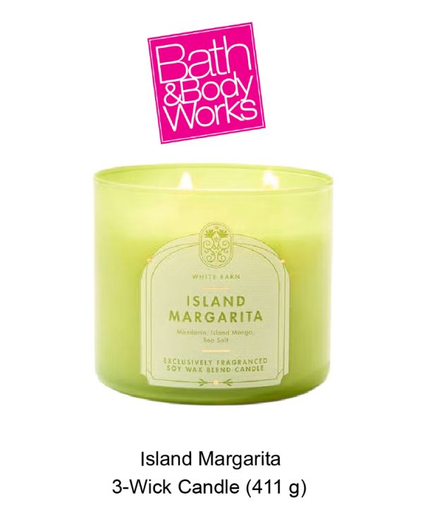 White Barn Island Margarita 3-Wick Candle