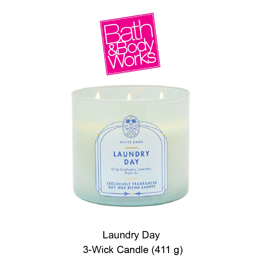 BB 3-Wick Candle Dec-06-2025-05 White Barn Laundry Day 3-Wick Candle - Image 1