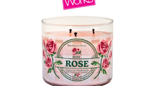 Rose 3-Wick Candle
