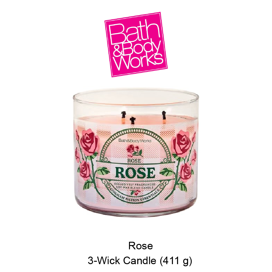 BB 3-Wick Candle Dec-06-2025-08 Rose 3-Wick Candle - Image 1