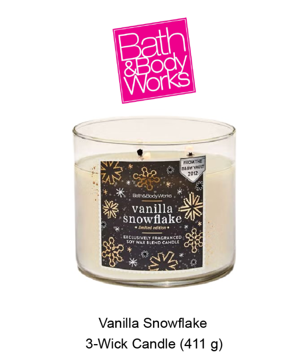 Vanilla Snowflake 3-Wick Candle