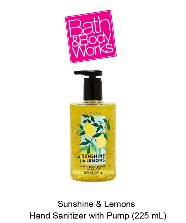 Sunshine & Lemons Hand Sanitizer with Pump