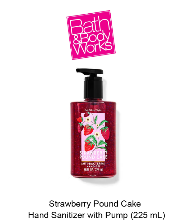 Strawberry Pound Cake Hand Sanitizer with Pump