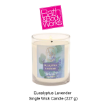 Aromatherapy Eucalyptus Lavender Single Wick Candle
