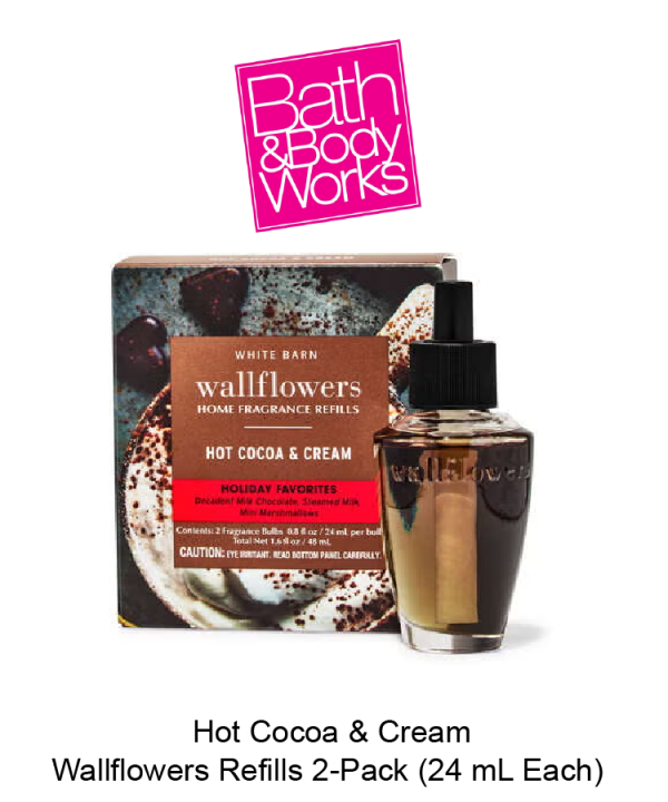 Hot Cocoa & Cream  Wallflowers Refills 2-Pack