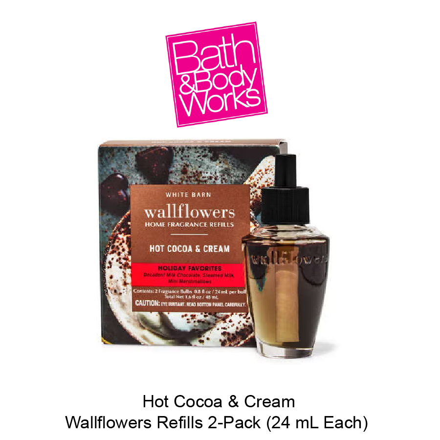 BB Wallflowers Refills 2-Pack Nov-08-2025-05 Hot Cocoa & Cream Wallflowers Refills 2-Pack - Image 1