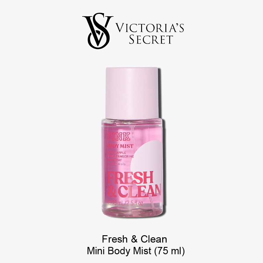 VS Pink Travel Fine Fragrance Mist Dec-10-2025-02 BODY FRAGRANCE Fresh & Clean Mini Body Mist - Image 1